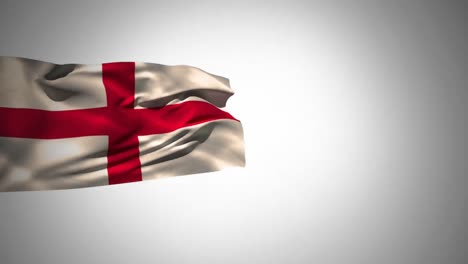 Flag-of-england-waving-in-the-wind-