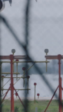 timelapse of aircraft getting ready for takeoff in vertical