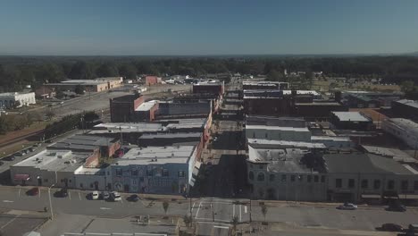 Aéreo-Del-Centro-De-Gaffney-Carolina-Del-Sur-En-4k