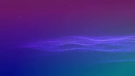 animation of purple shapes and spots on blue background