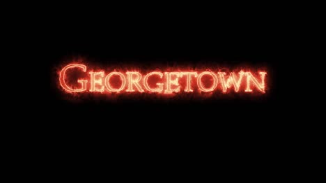 georgetown escrito con fuego. bucle