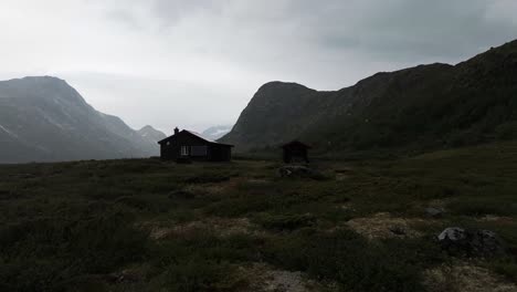 remote cabin in the mountains of norway