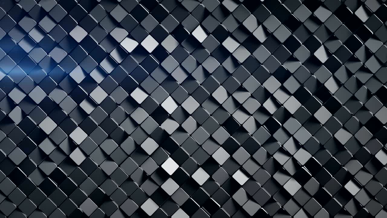 Rhombus pattern surface 3D render loopable animation
