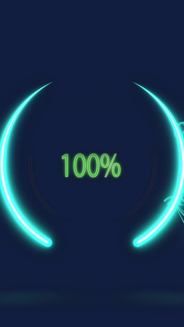 Animazione di icone e 100% su rete di connessioni
