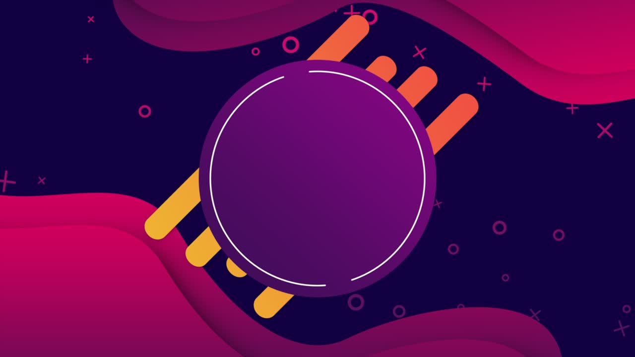 estilo corporativo con líneas púrpuras gradientes y ondas líquidas