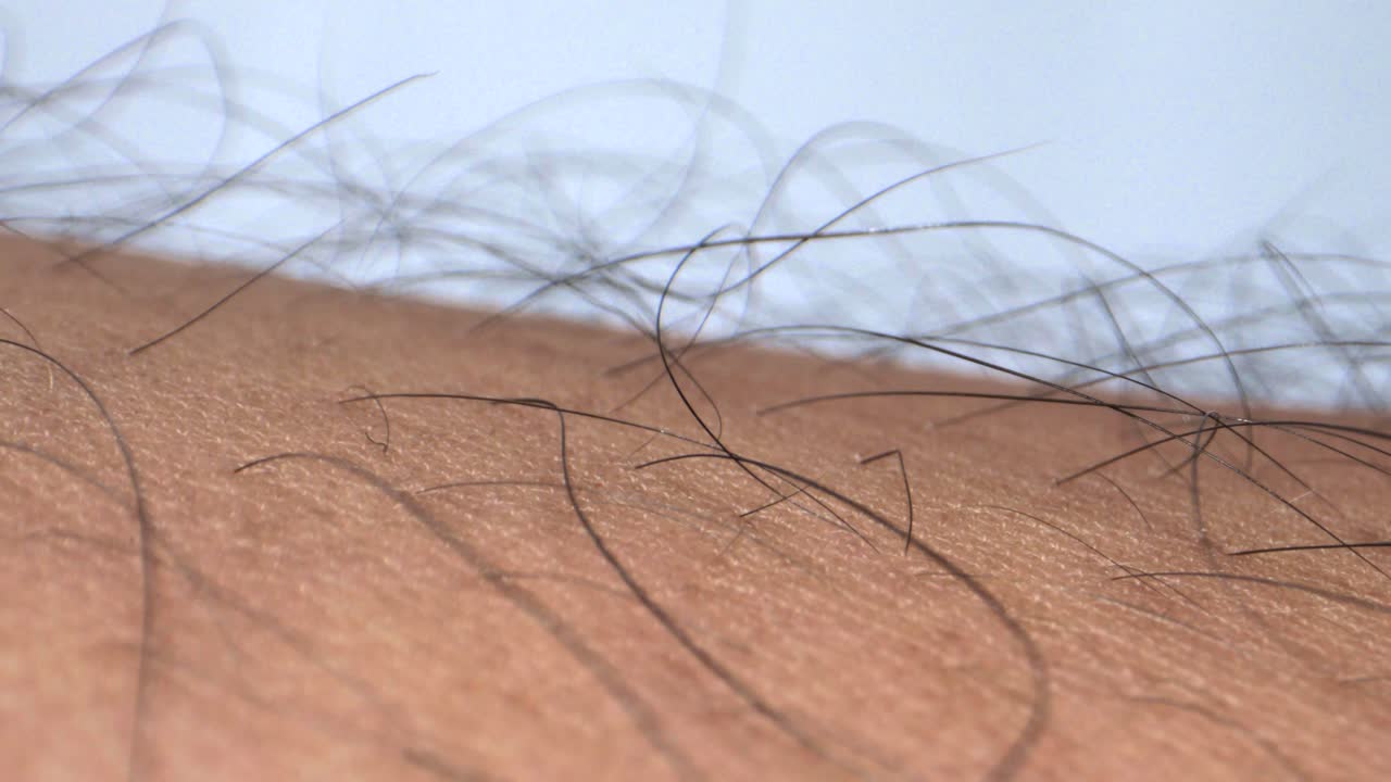 Human hand skin extreme close up