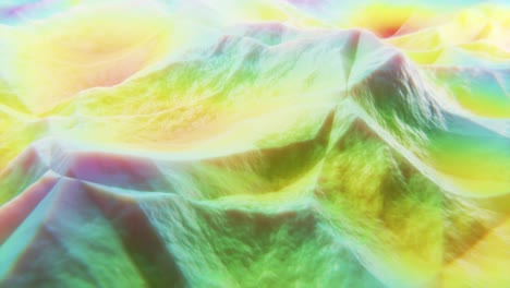 3d rendering of purple fluid wave pattern rendered in seamless loop