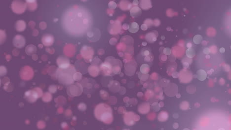 animación de puntos de luces que caen sobre un fondo rosado