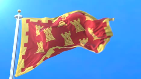 flag of the english county of greater manchester in the north west of england