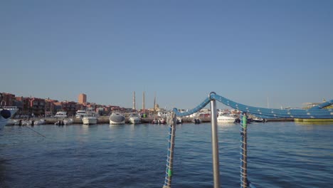 panoramic view of hurghada pier in egypt