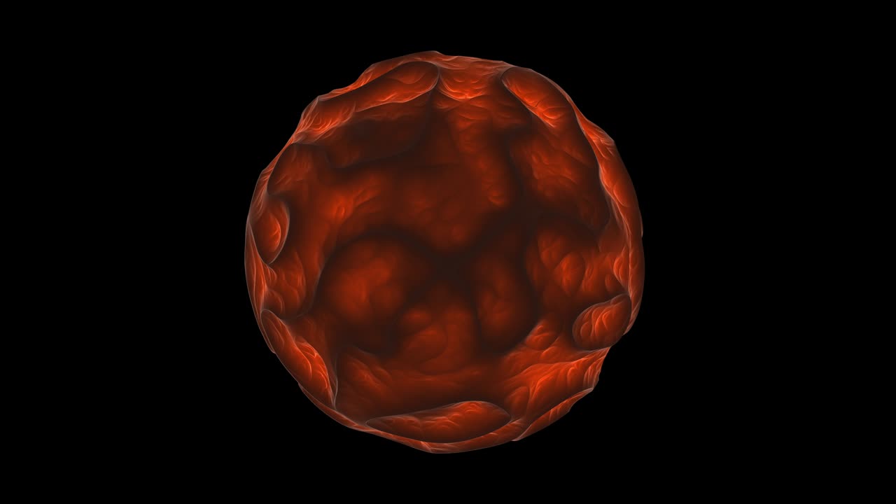 animación 3d de ciencia ficción de un planeta ficticio con gas