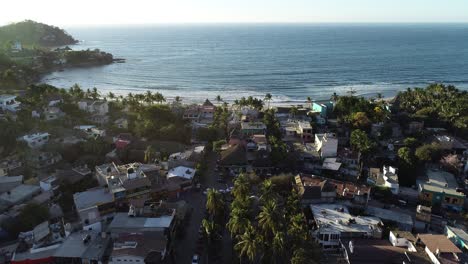 Vista-Aérea-De-Sayulita,-México