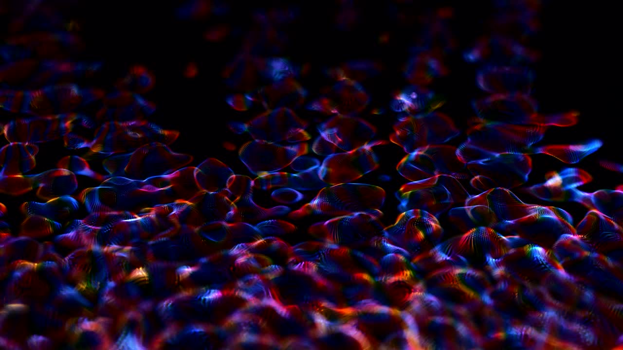 patrón de energía colorido concepto de galaxia brillando en el espacio. animación de fondo de espacio abstracto, luz brillante, proyección, círculo de partículas de estrellas brillantes. resolución 4k