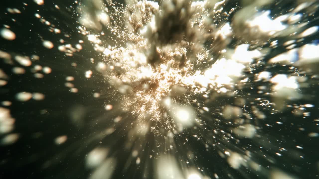 Dynamic Motion of Particles in Water: An Exciting Exploration of Light, Energy, and Movement Captured in Stunning Detail Through a Series of Mesmerizing Visual Frames