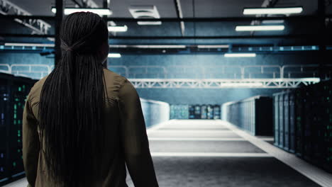 data center manager conducts security audits to protect against cyber threats
