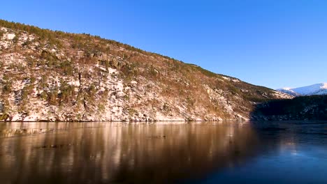 boating in the fjords surrounding bergen, norway