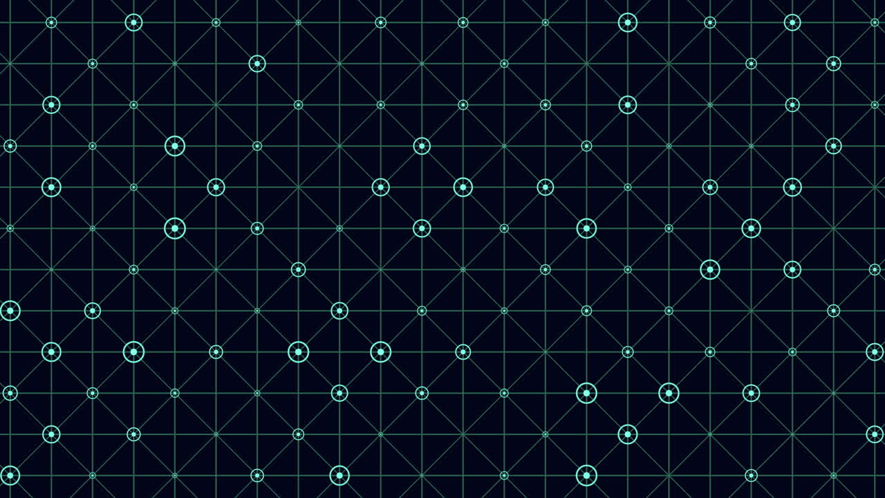 Abstract technology background showing a geometric grid with glowing nodes and connecting lines, ideal for data, cybersecurity, blockchain, AI, and communication themes