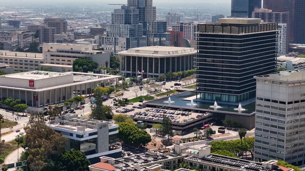Veduta aerea del centro di Los Angeles in California