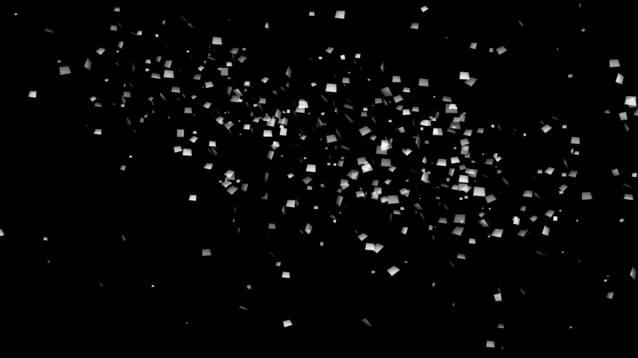 다채로운 콘페티 기념일 파티 애니메이션 3d