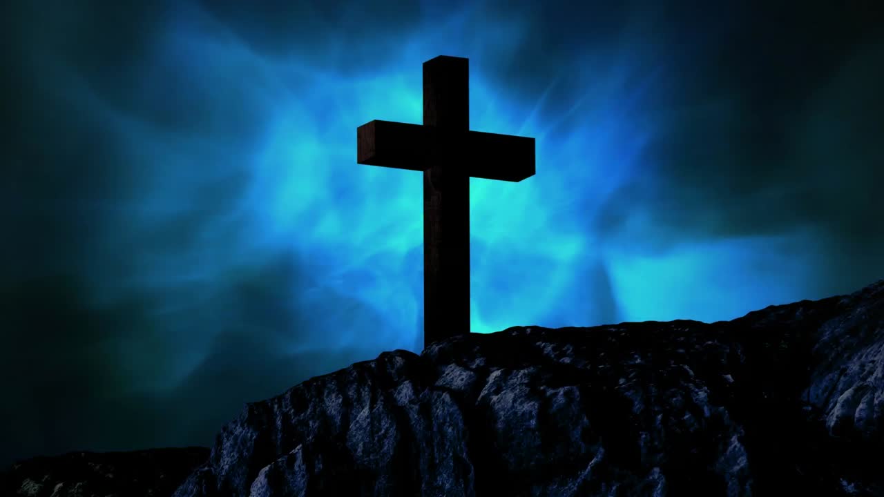 배경에 연기와 바위의 hds