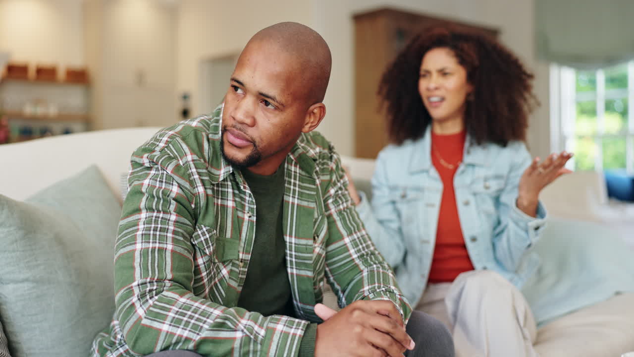 A couple having a disagreement