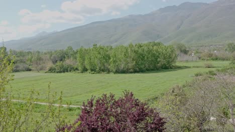 aerial clips filmed at lake kerkini - mount beles in northern greece