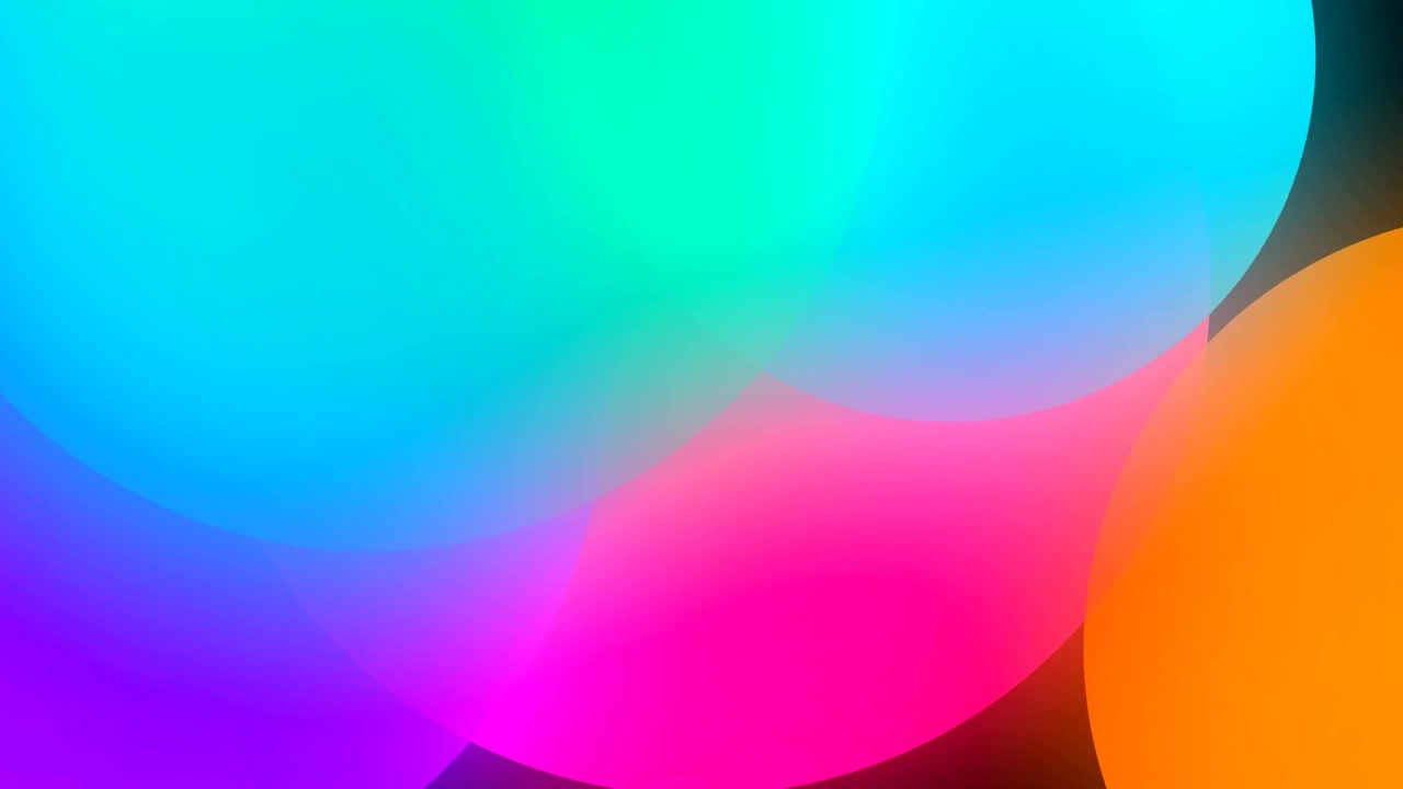 Abstract Motion Background with Vibrant Overlapping Colorful Circles