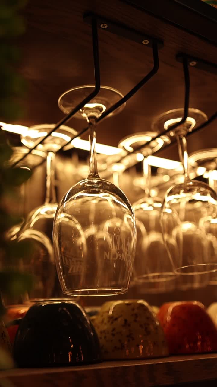 Wine Glasses and Bowls on Display