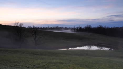 Morning-the-lapse-of-Sunrise-and-Pond