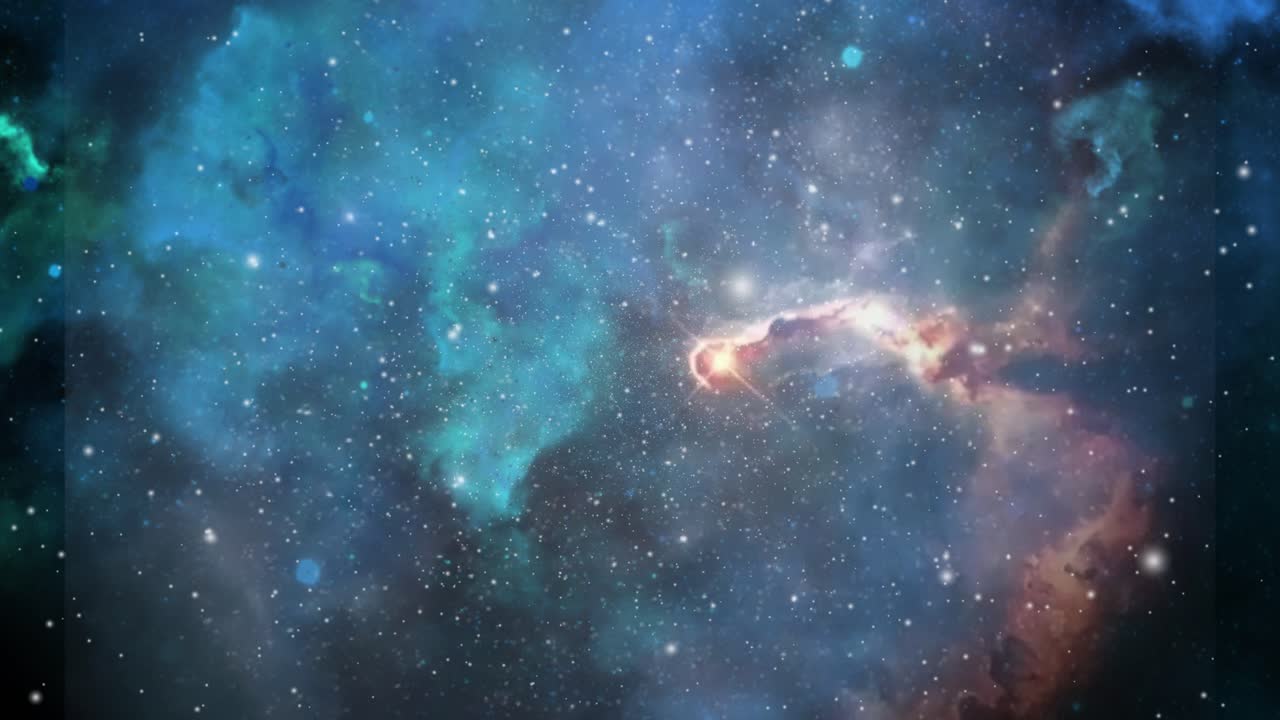 nubes nebulosas que se forman y flotan en el universo oscuro, el espacio exterior