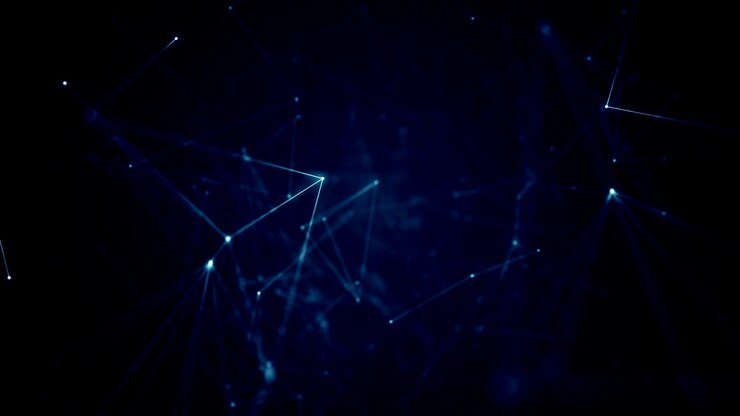 Plexus abstract network titles technology science background loop