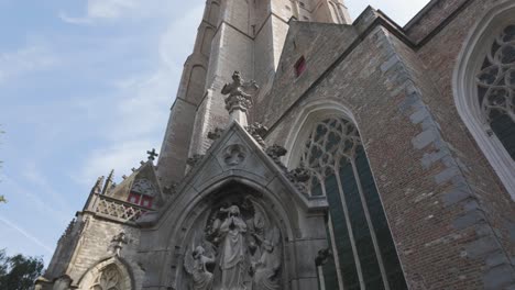 architectural detail of a dutch church