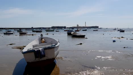 paseo marítimo de la ciudad española de cádiz
