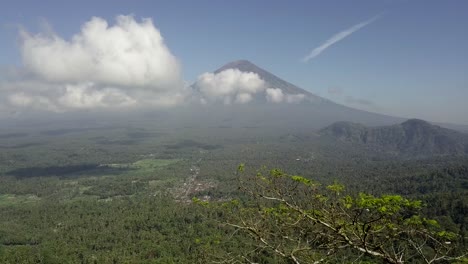 aéreo: monte agung en bali