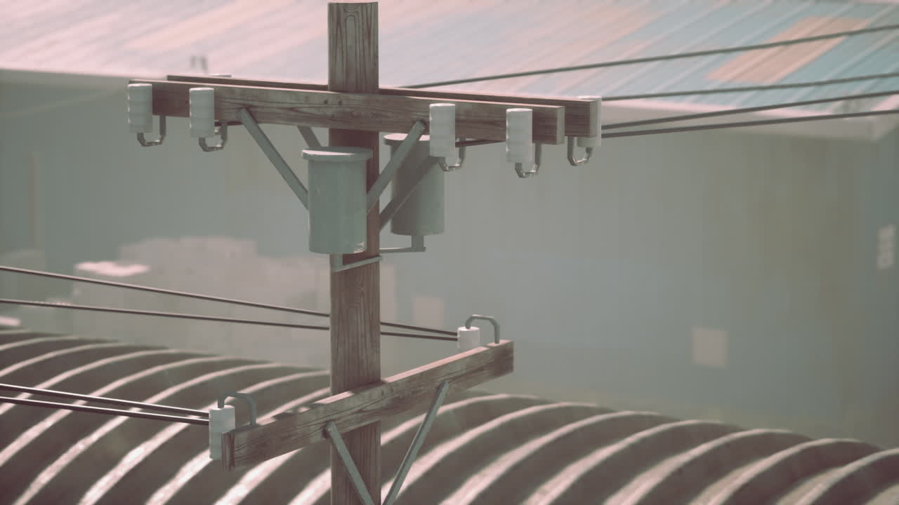 도시의 외 ⁇ 에 있는 큰 산업 지구