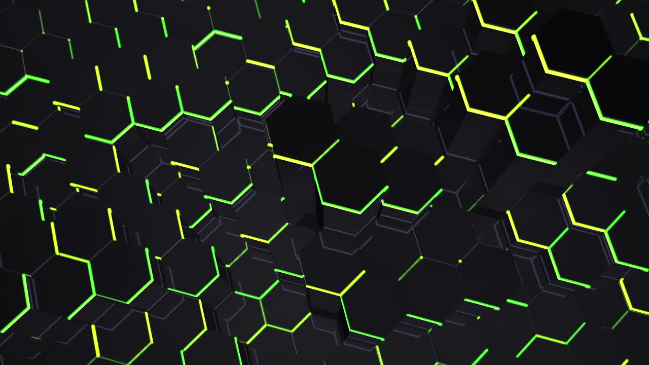 Motion dark black hex grid background 18