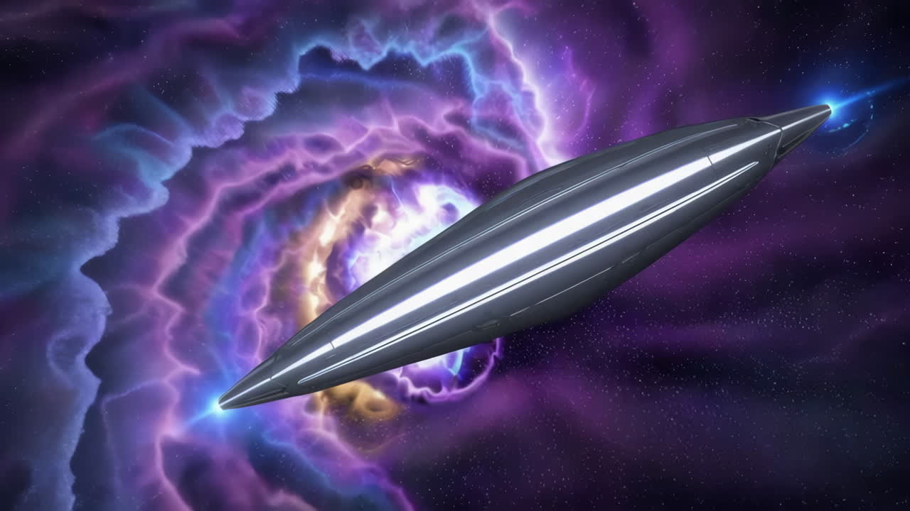 안개 속의 외계인 우주선