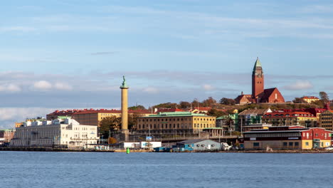Paisaje-Urbano-Durante-El-Día-Frente-Al-Mar-Gotemburgo