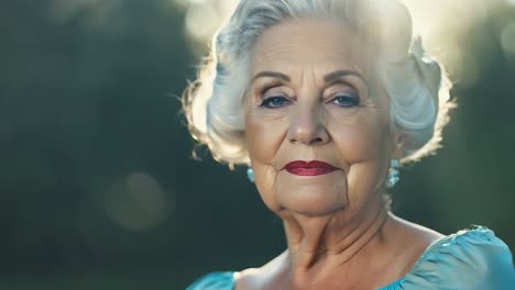 portrait of an elegant senior woman