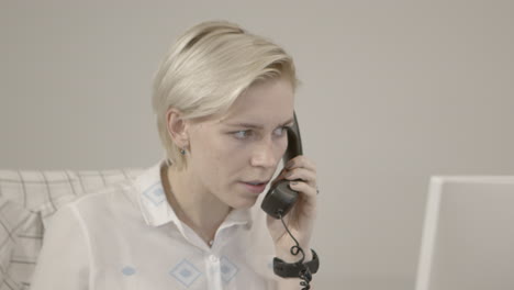 woman on a phone call