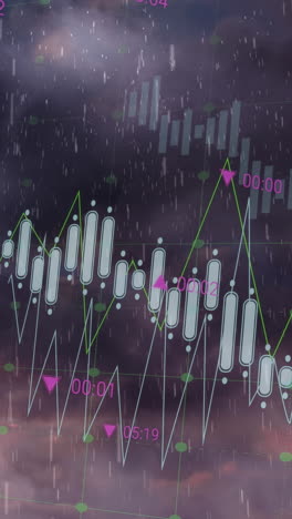animation of data processing over clouds