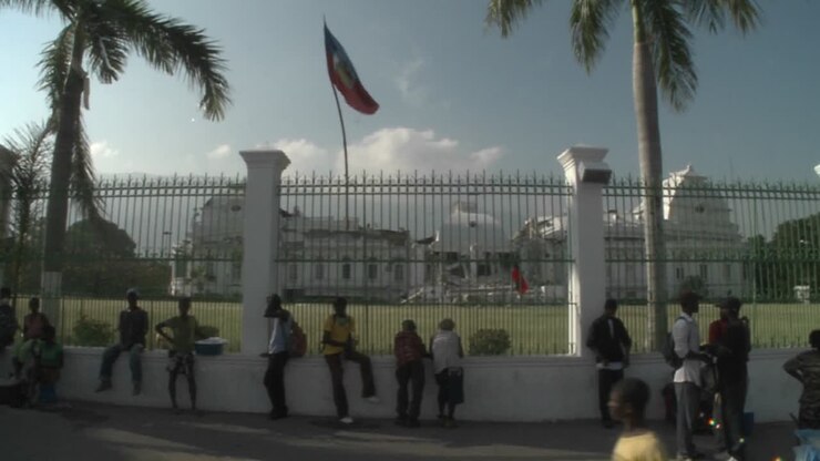 The rubble of the Presidential Palace in Haiti following the earthquake 1