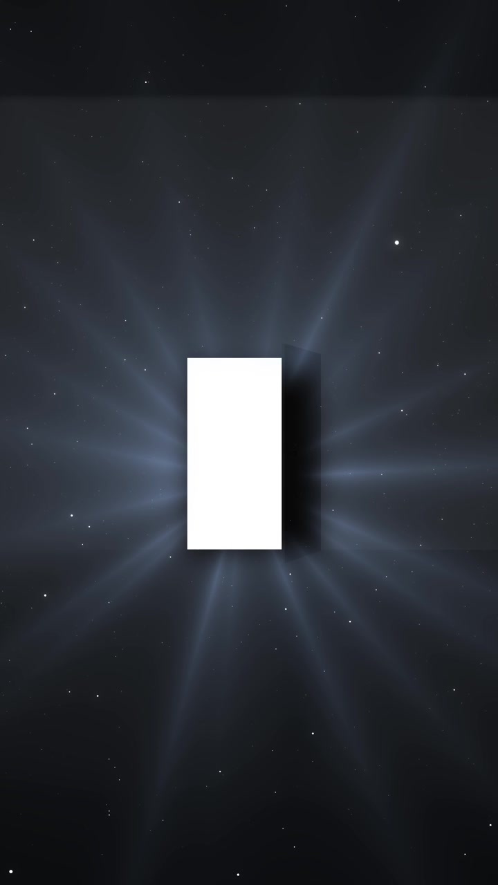 Elegant luminous doorway futuristic glowing portal door opening space inspiring cinematic intros