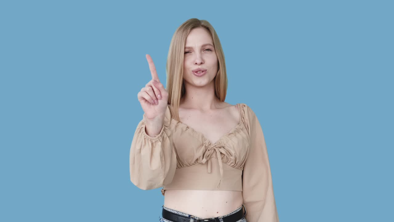 제스처 없음 나쁜 아이디어 여성 경고 없음 gif 루프