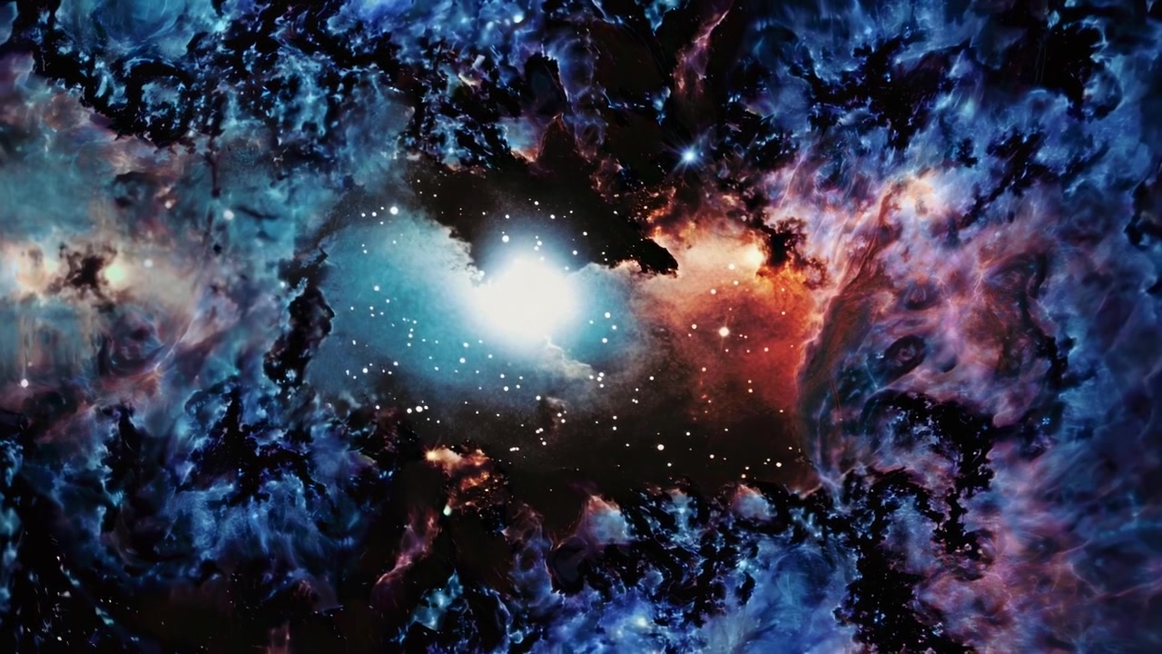 Stunning Deep Space Nebula with Glowing Stars and Cosmic Dust