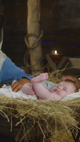 baby jesus in a manger