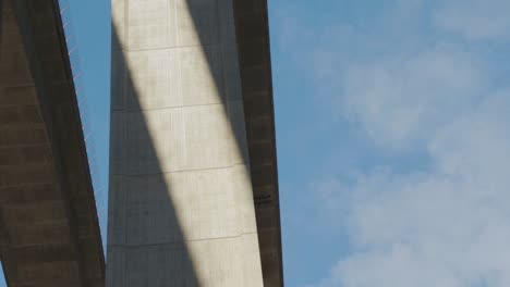 View-of-Large-Motorway-Flyover-Bridge-Supports-from-Underneath