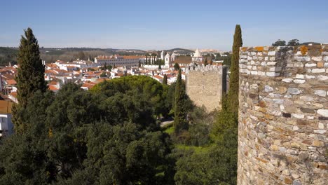 Blick-Auf-Die-Burg-Vila-Vicosa-In-Alentejo,-Portugal