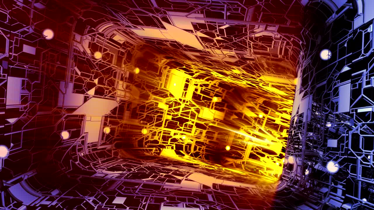 bucle infinito en un agujero de gusano de realidad virtual tecnológico