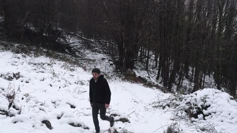 activity snowy forest